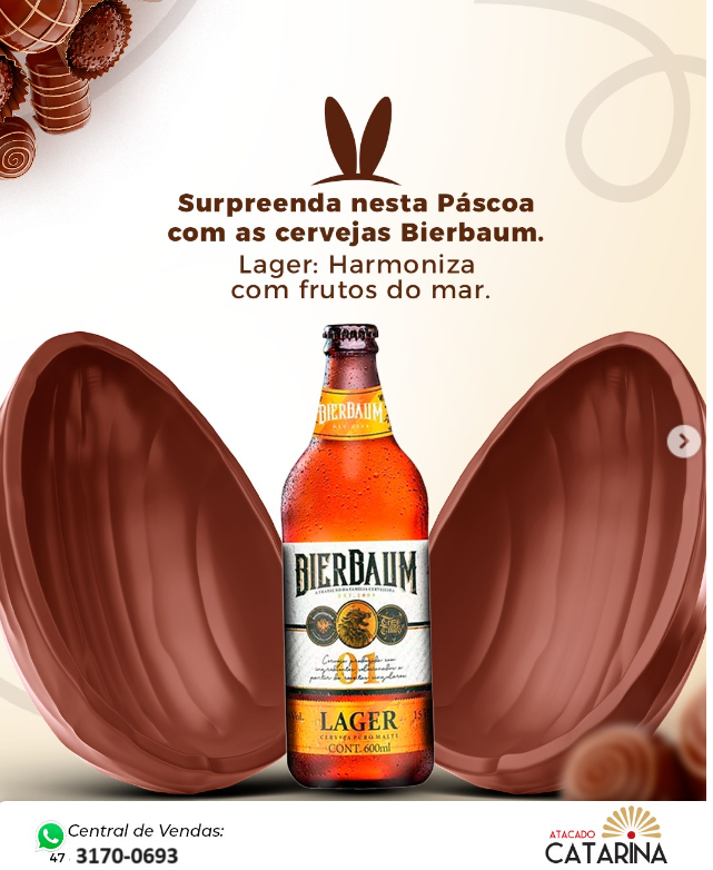 CERVEJA LAGER BIERBAUM | GARRAFA 600ML - Imagem 2