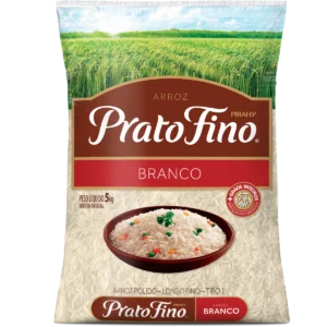 Arroz Agulhinha Tipo 1 PRATO FINO Pacote 5kg